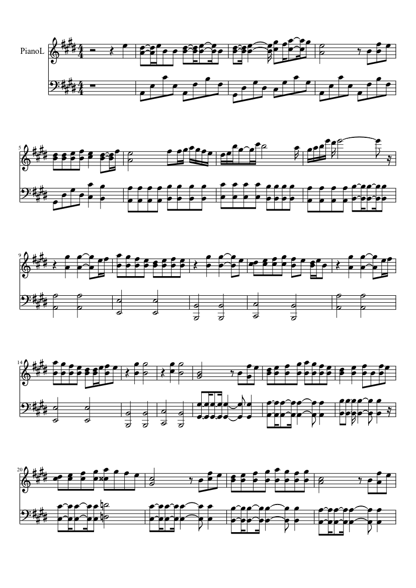 Fairy Tail OP1 Snow Fairy - Funkist Sheet music for Piano (Piano Duo) |  Musescore.com