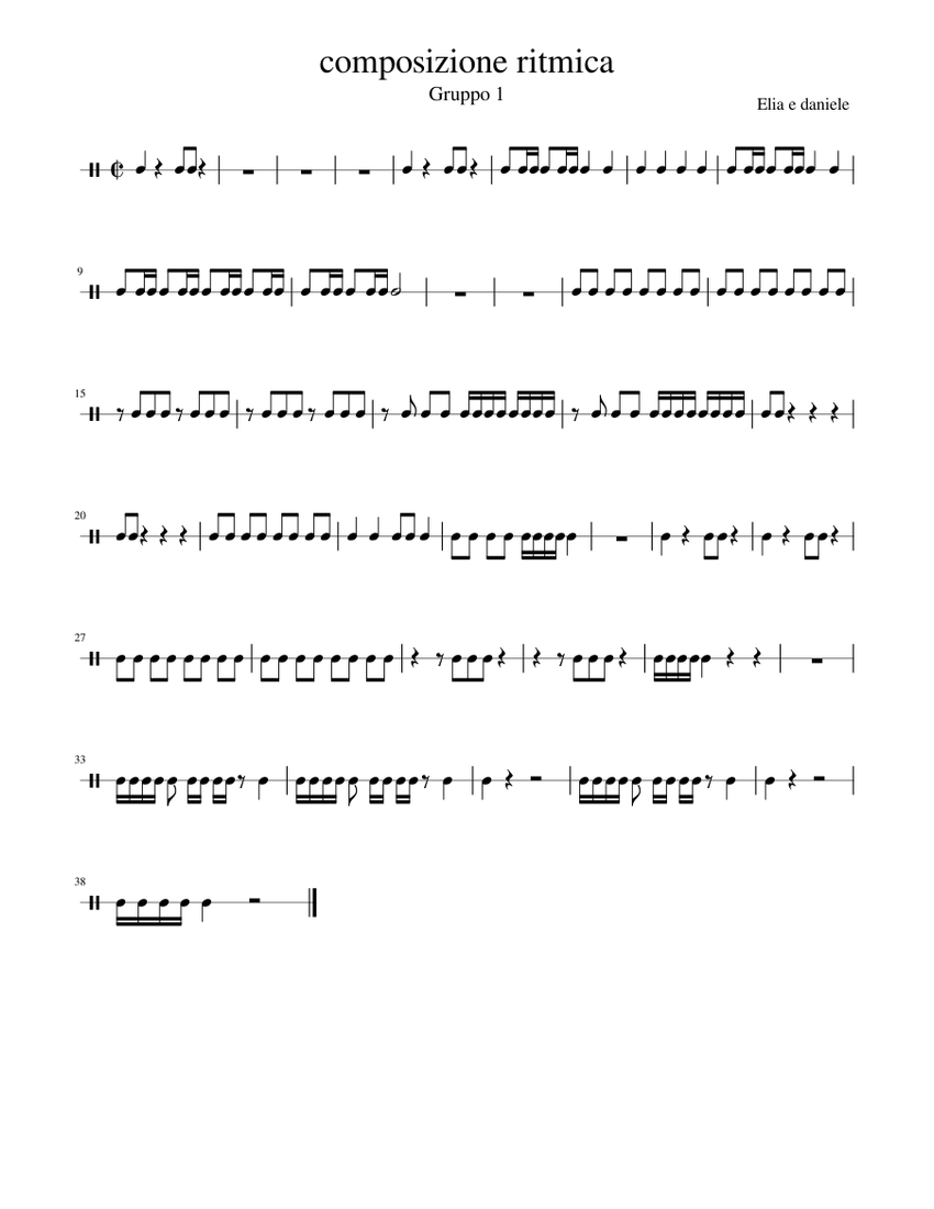 composizione ritmica - piano tutorial