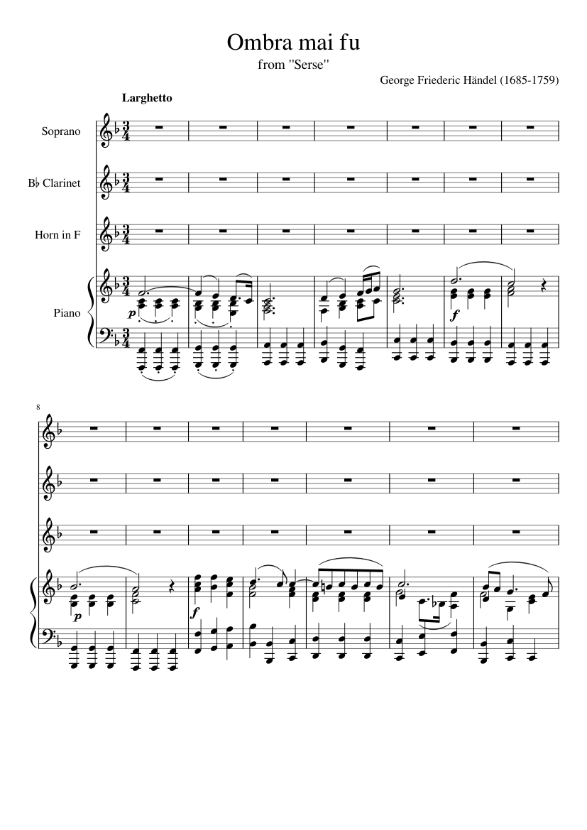 Händel - Ombra mai fu
