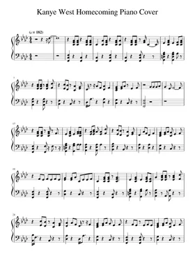 Free Homecoming by Kanye West sheet music | Download PDF or print on  Musescore.com