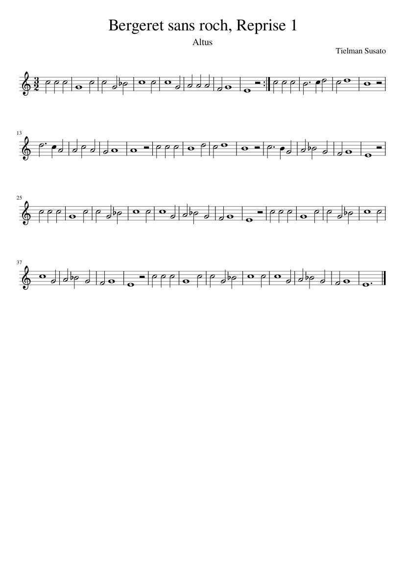 Bergeret sans roch Reprise 1