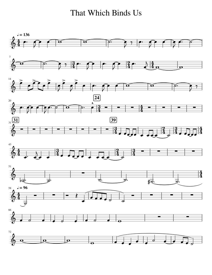 TWBU Sheet music for Clarinet (In B Flat) (Solo) | Musescore.com