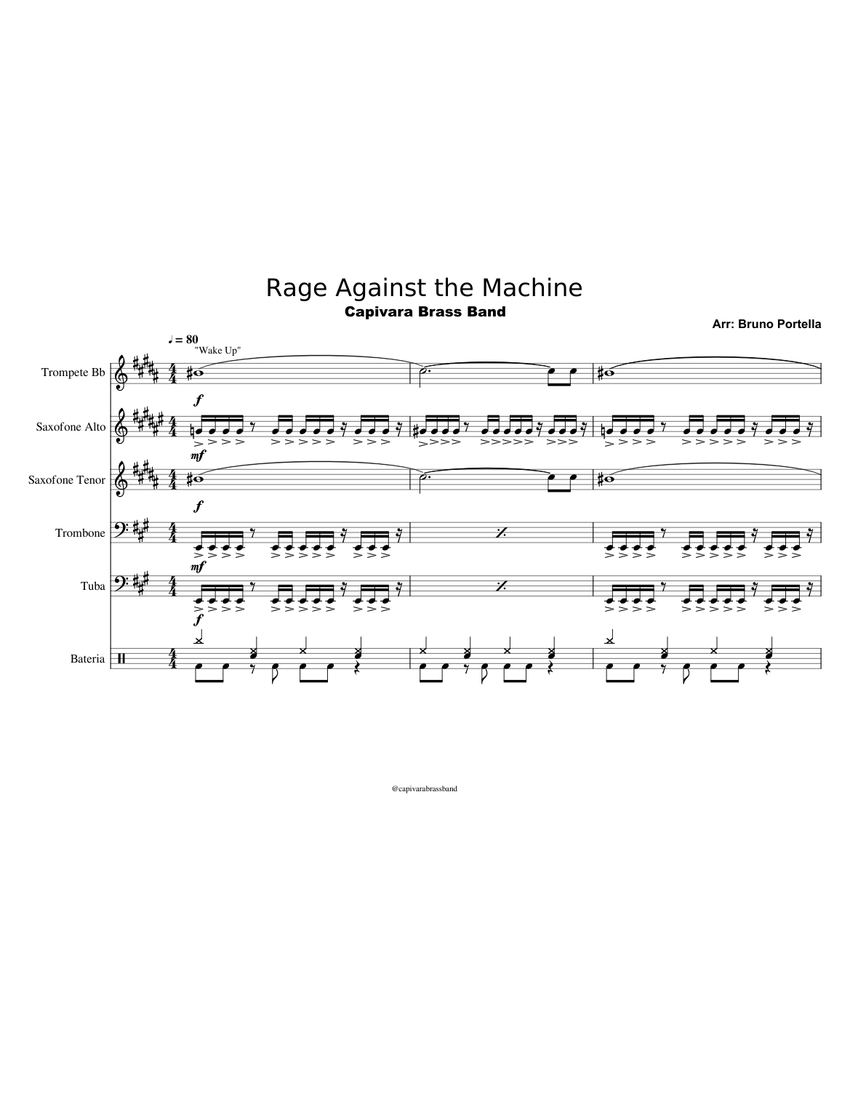 Brass Against: raging against the machine