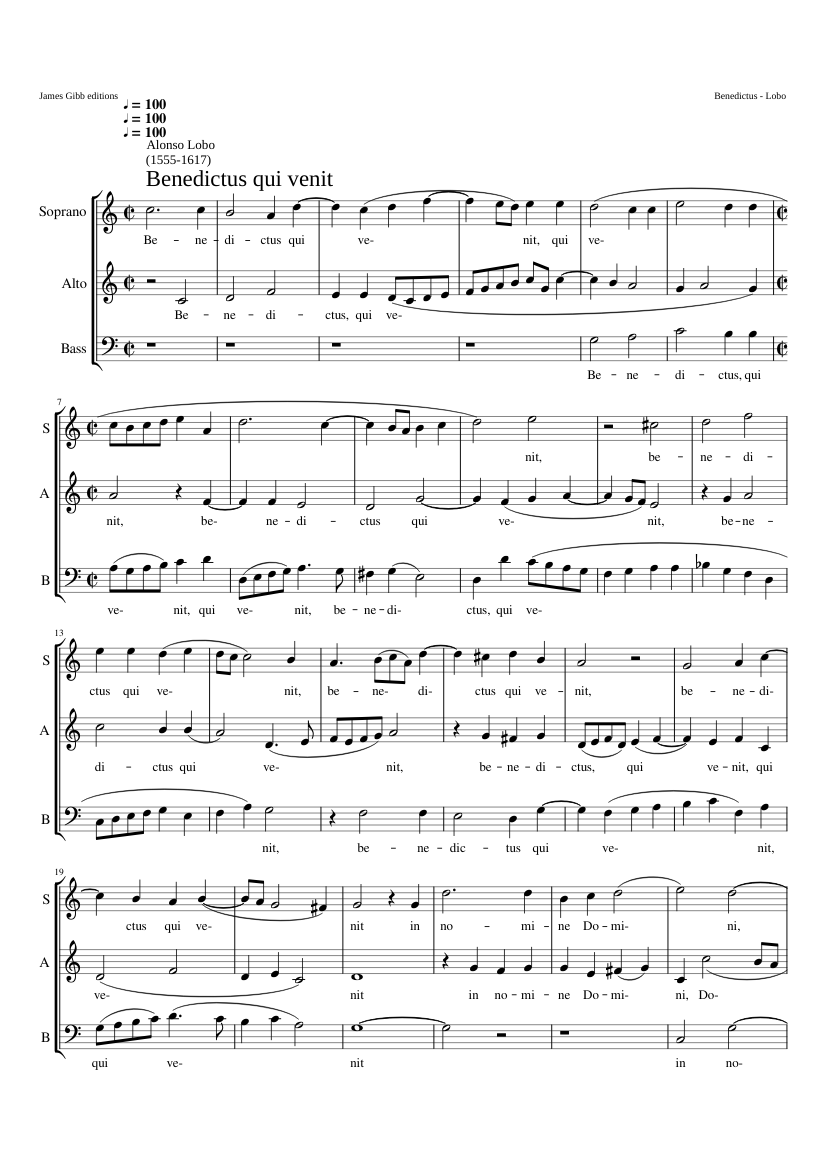 Benedictus qui venit