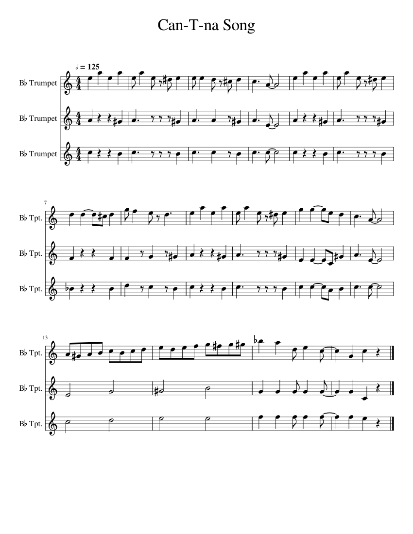 cantina band brass quintet sheet music