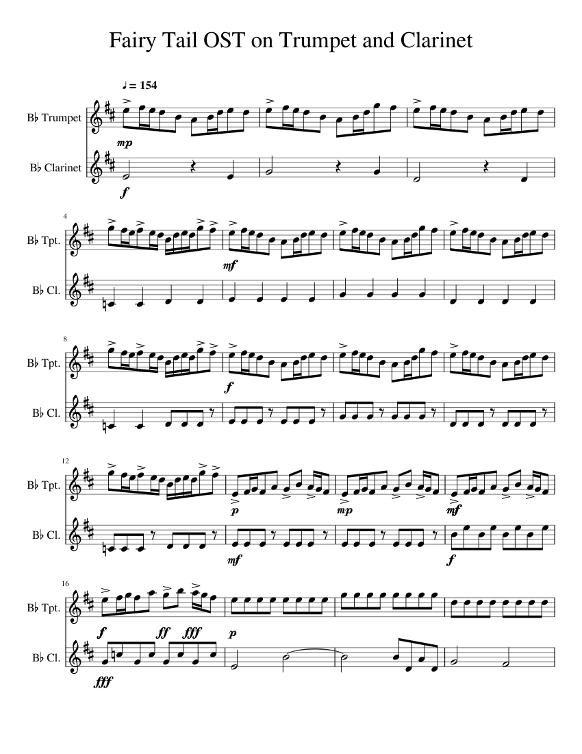 Gurenge Sheet music for Clarinet in b-flat (Solo) | Musescore.com