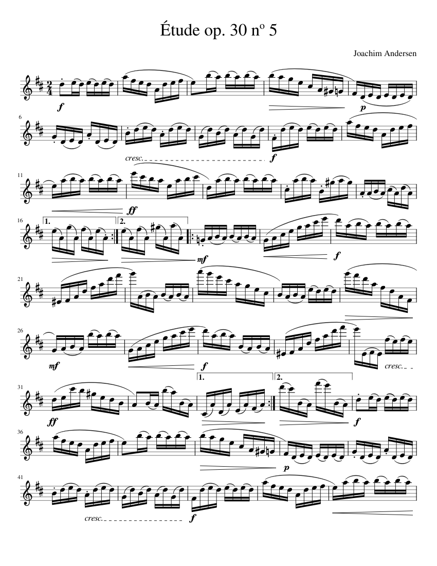 24 Etudes for Flute Op.30