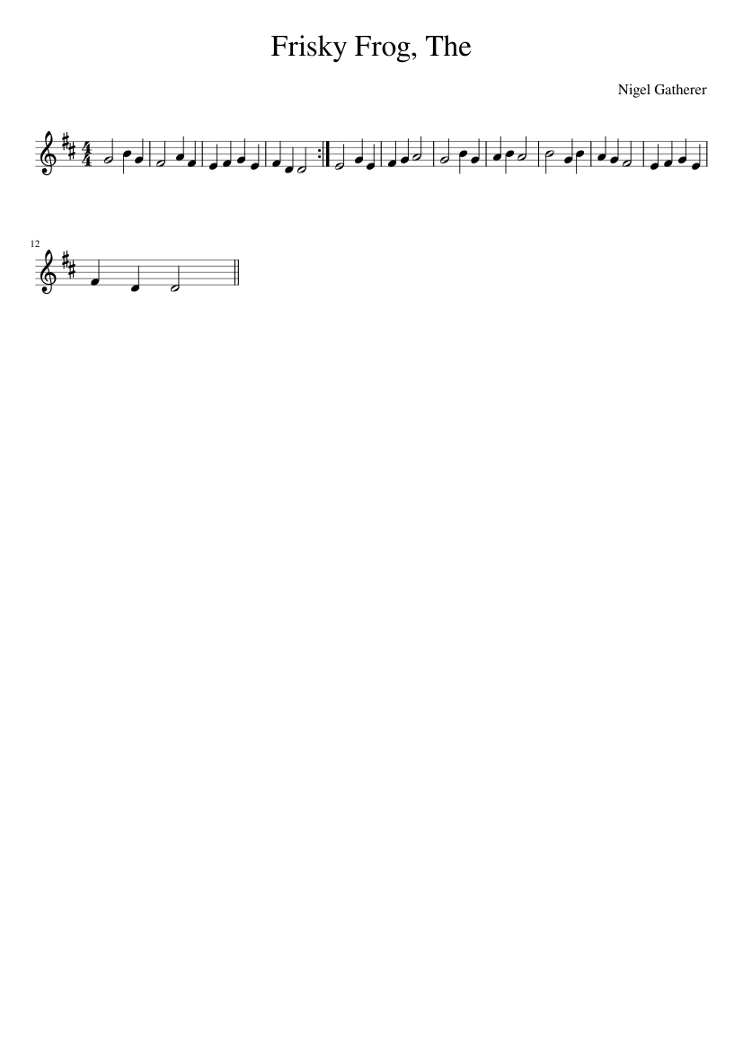 The Frisky Frog