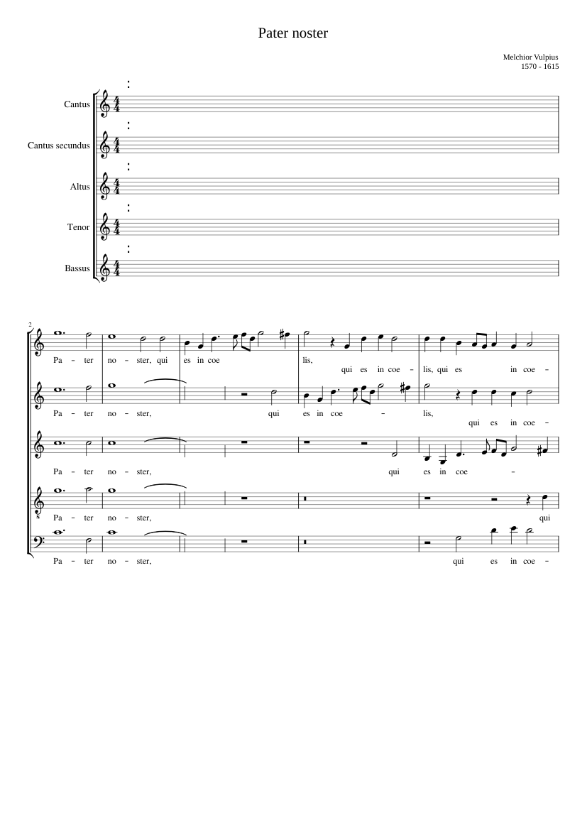 Pater noster a 5