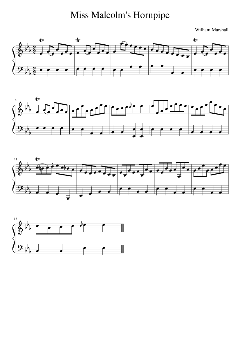 Miss Malcolm's Hornpipe