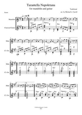 Mandolin and Guitar sheet music | Play, print, and download in PDF or MIDI  sheet music on Musescore.com