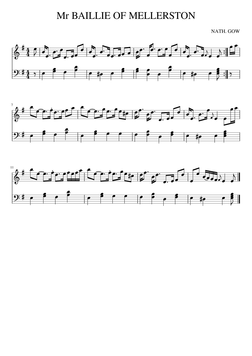 Mr BAILLIE OF MELLERSTON