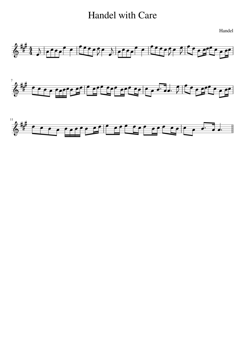 Handel with Care