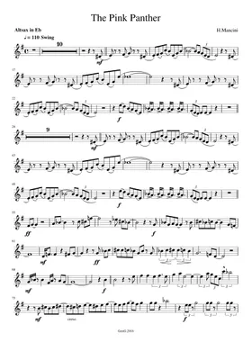 Free sheet music for Saxophone alto  Download PDF or print on