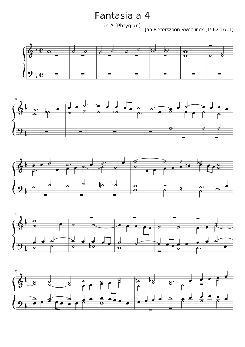 Fantasia in A (Phrygian)