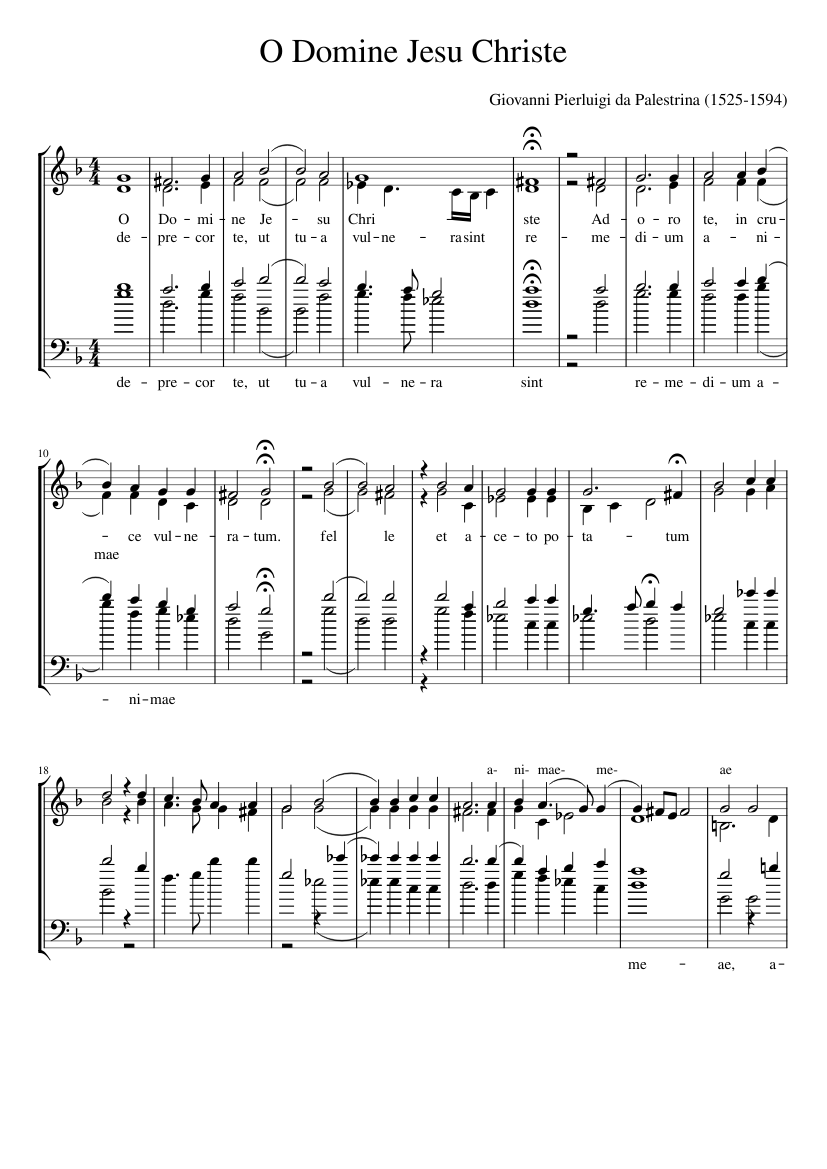 O Domine Jesu Christe