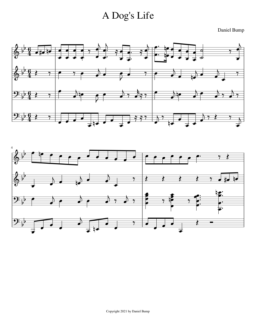 My Dog Stepped On A Bee Sheet music for Piano (Solo)