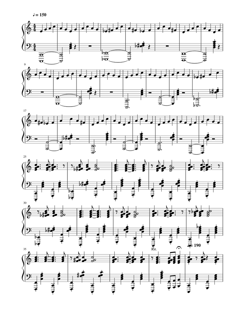 Ragtime Piano Sheet music for Piano (Solo) | Download and print in PDF