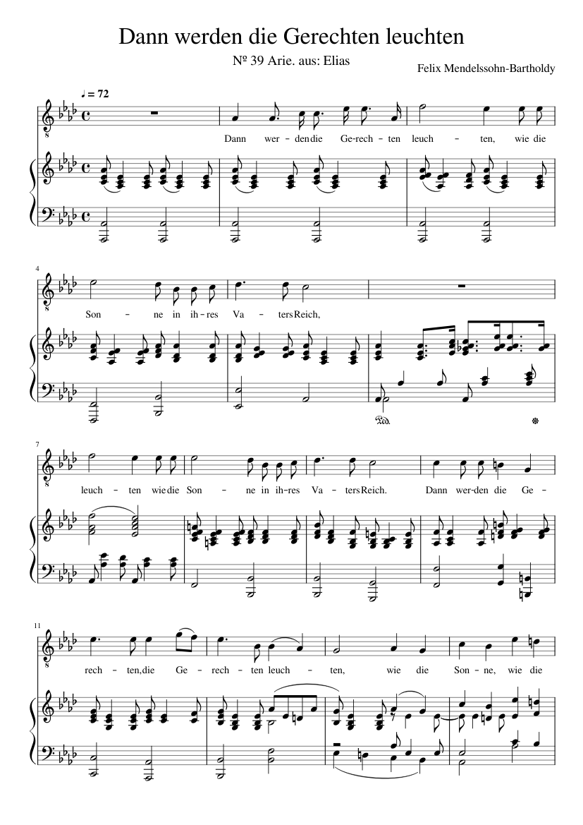 Mendelssohn Dann werden die Gerechten