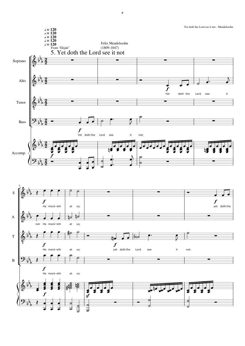 Elijah [Elias] Op. 70