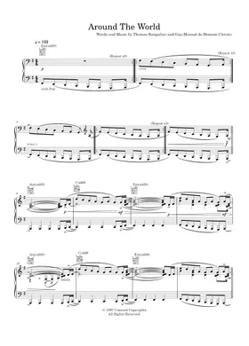 Free Around The World by Daft Punk sheet music | Download PDF or print on  Musescore.com