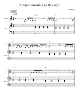 Ok - Always Remember Us This Way - Lady Gaga, PDF