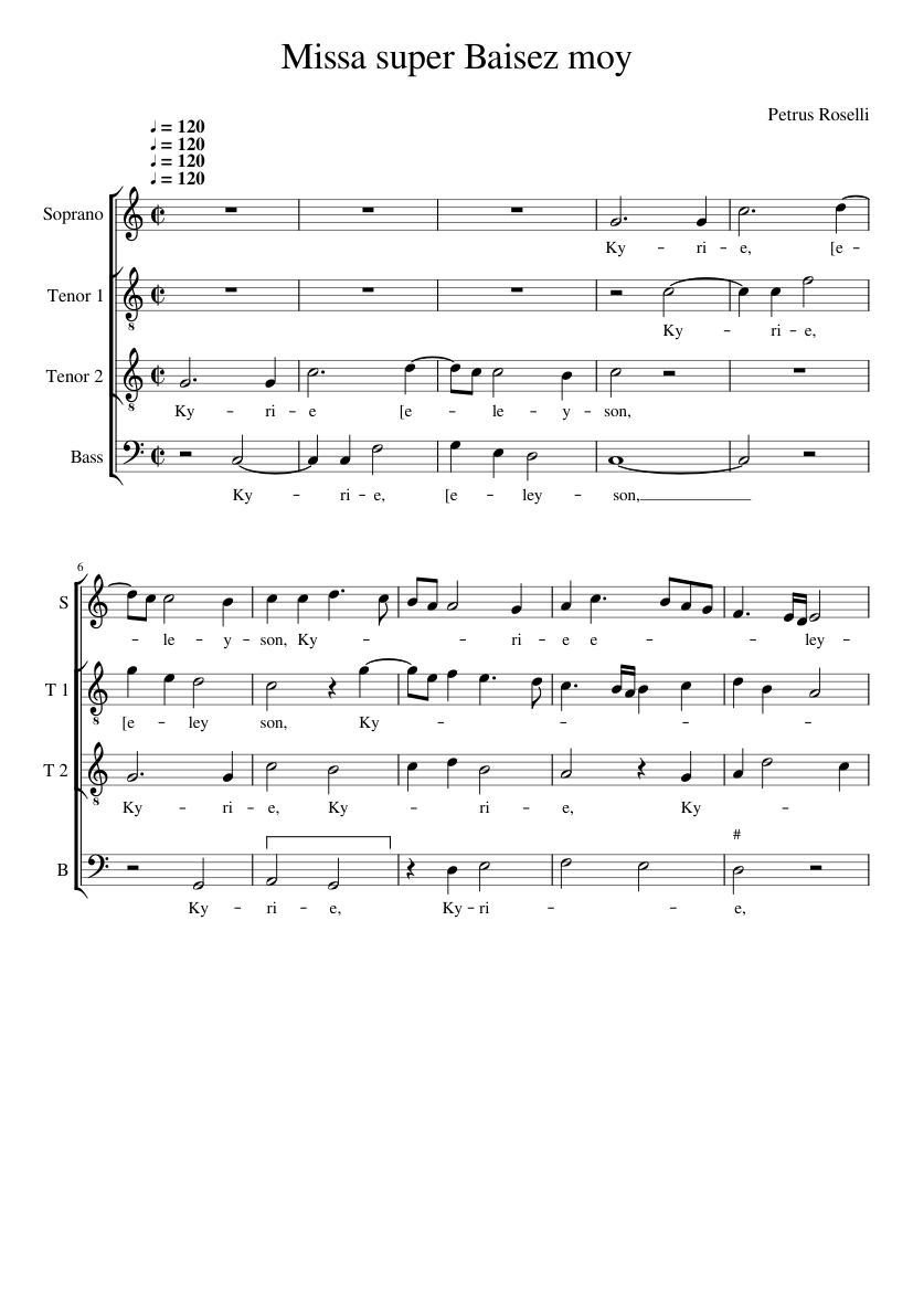 Missa super 'Baisez moy'