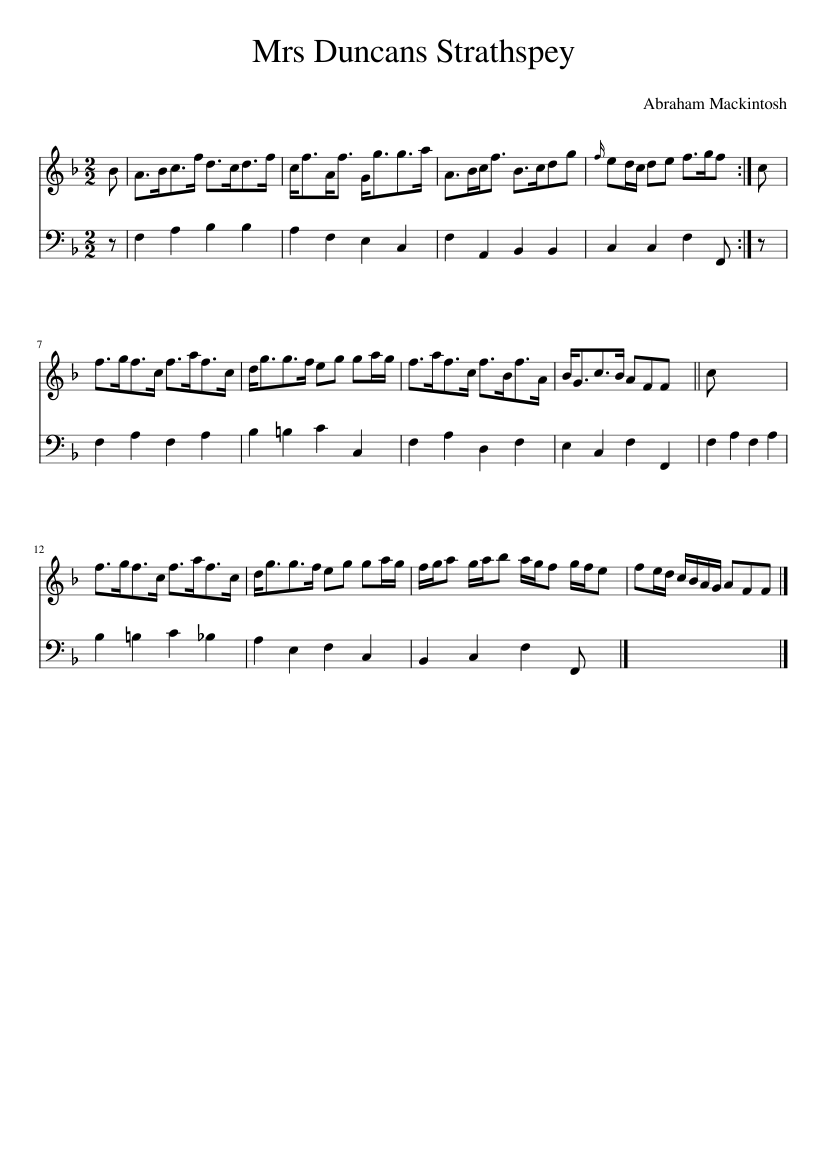 Mrs Duncans Strathspey