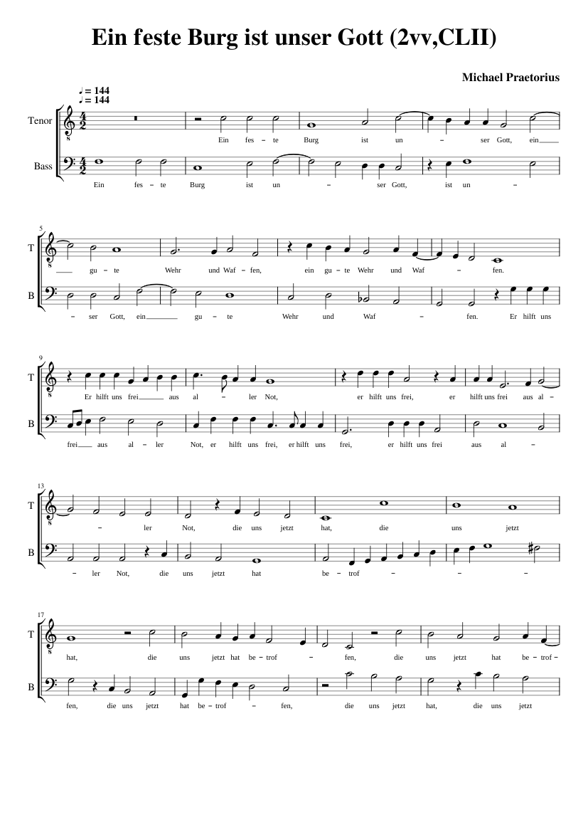 Ein feste Burg (2vvCLII)
