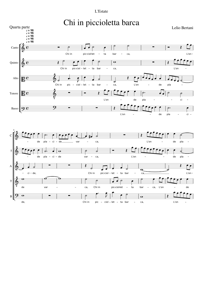 Chi in piciolletta barca