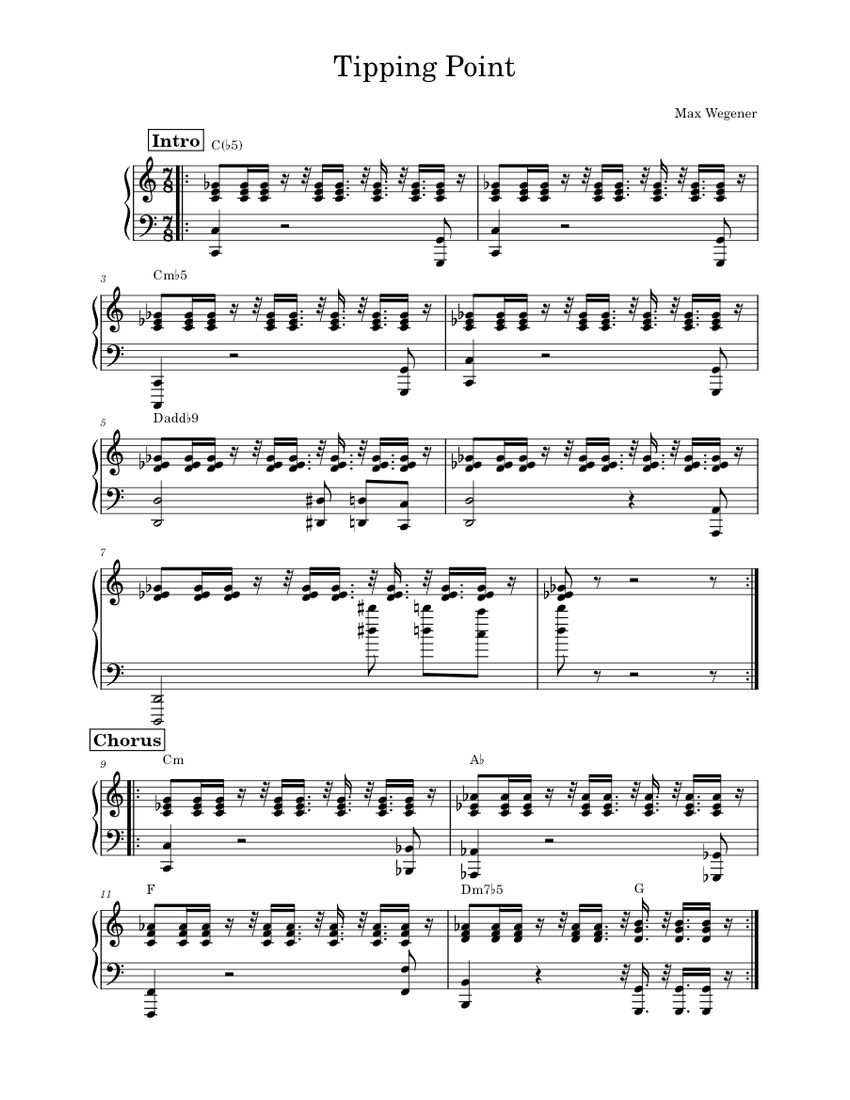 My first song Sheet music for Piano (Piano Four Hand) Easy | Musescore.com