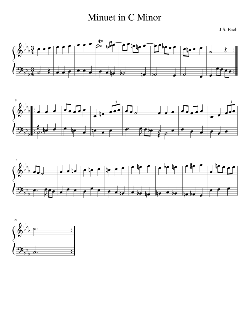 Minuet in C Minor