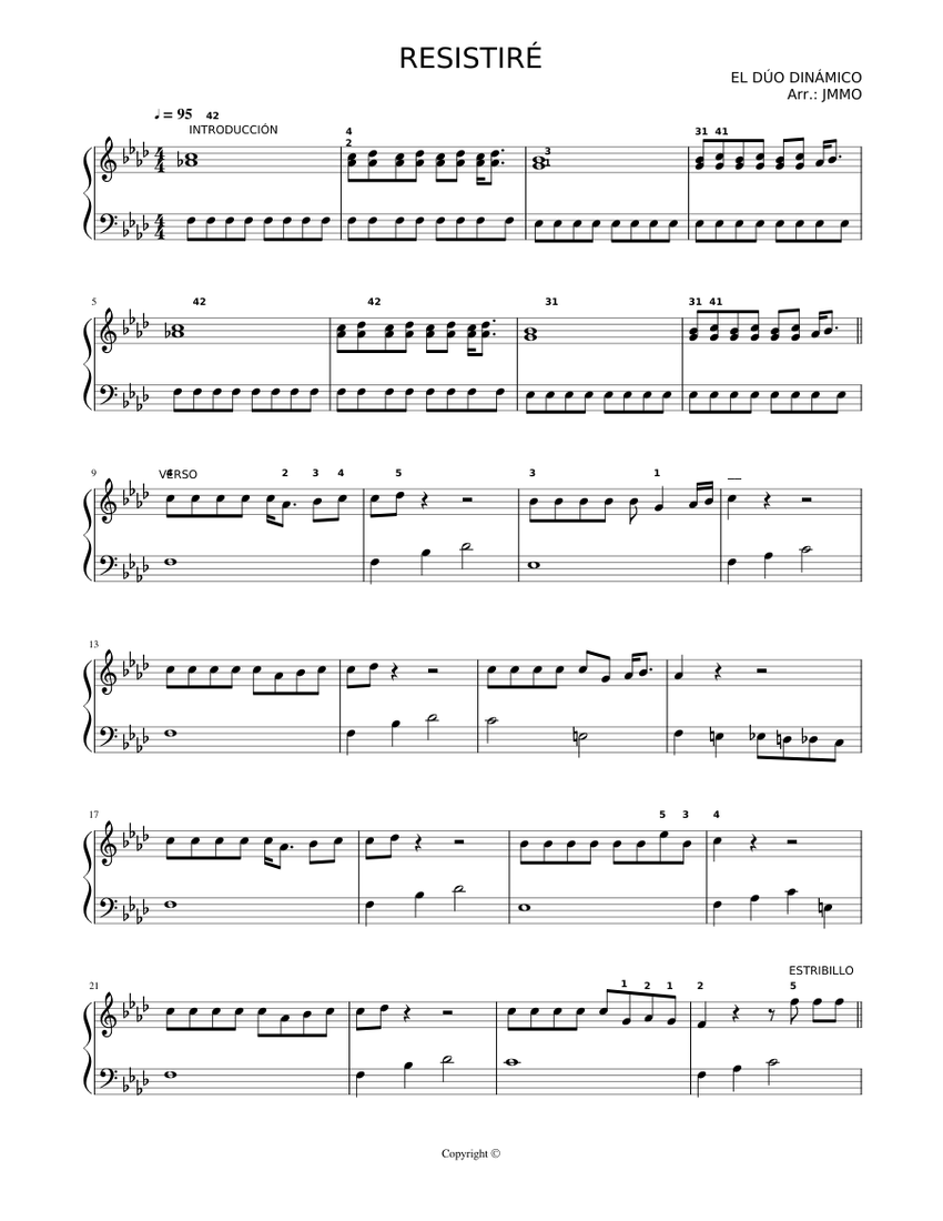 Resistir Sheet Music For Piano Solo Easy Musescore resistir-sheet-music-for-piano-solo-easy-musescore