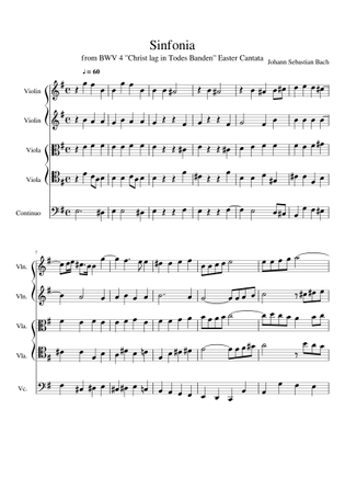 Christ Lag In Todes Banden, BWV 4 Sheet Music Free Download In PDF.