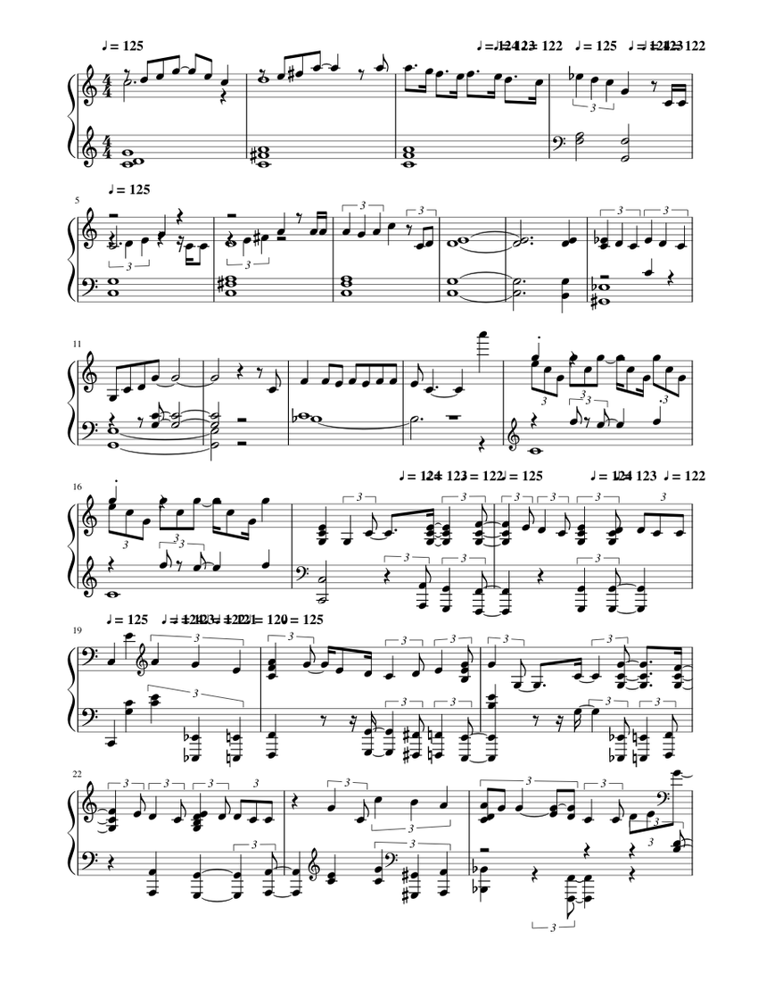 Making Today A Perfect Day Sheet music for Piano (Solo) | Musescore.com