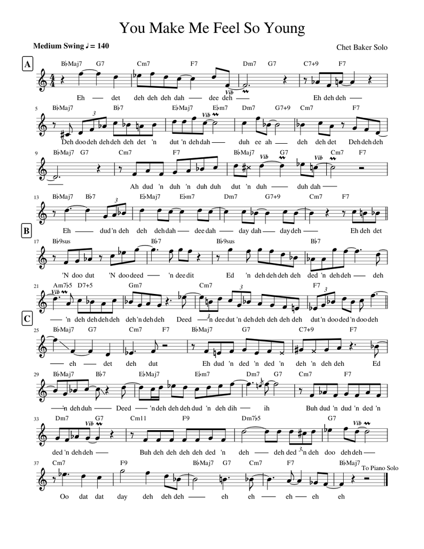 You Make Me Feel So Young Sheet Music For Piano Solo Musescore You make me feel so young sheet music for piano solo musescore