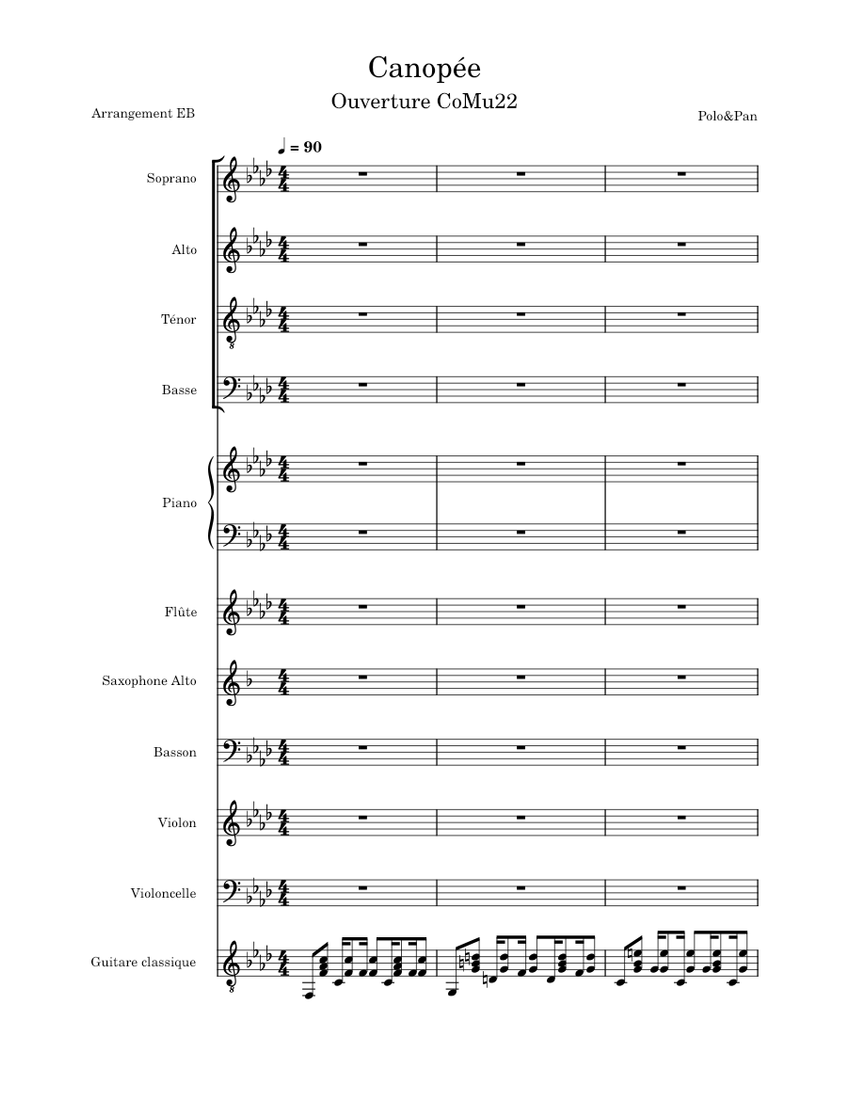 like that commonplace monitor Canopée – Polo & Pan Canopée Sheet music for Piano, Soprano, Alto, Tenor &  more instruments (Mixed Ensemble) | Musescore.com