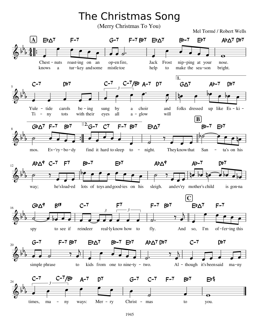 the-christmas-song-sheet-music-for-piano-solo-easy-musescore