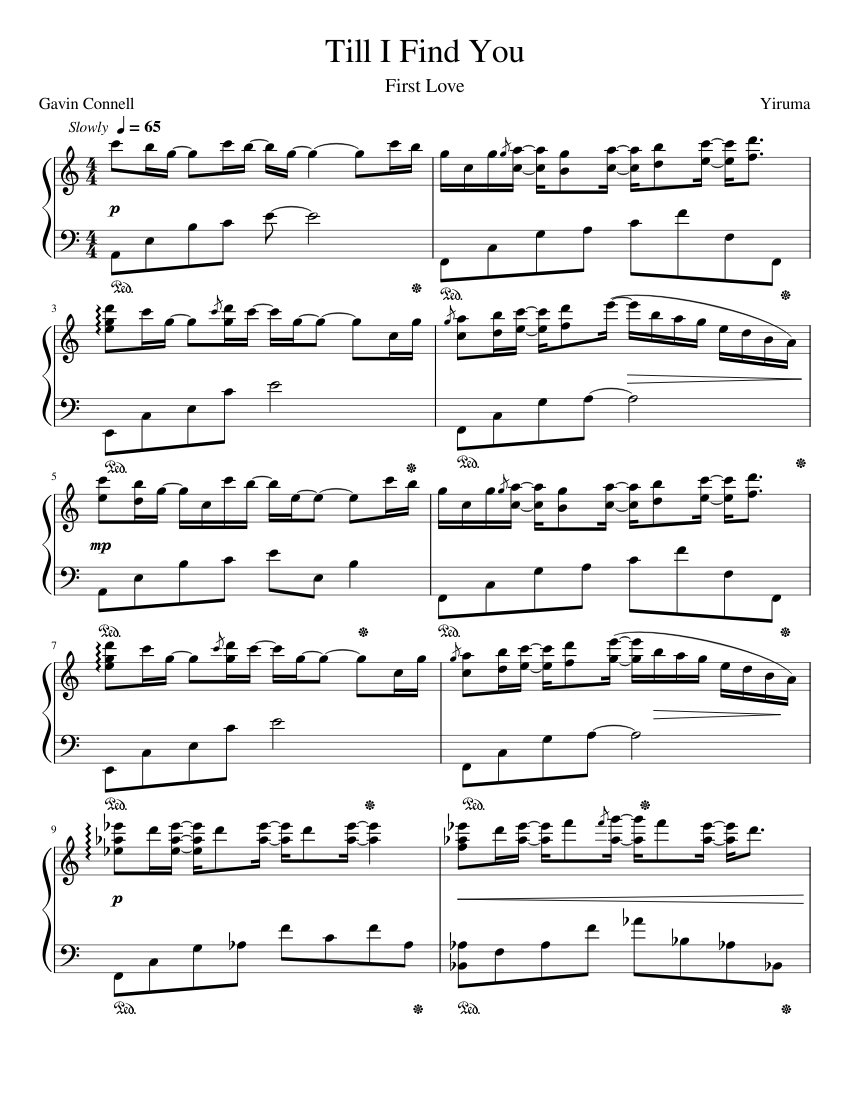 Till I Find You - Yiruma Sheet music for Piano (Solo) | Download and