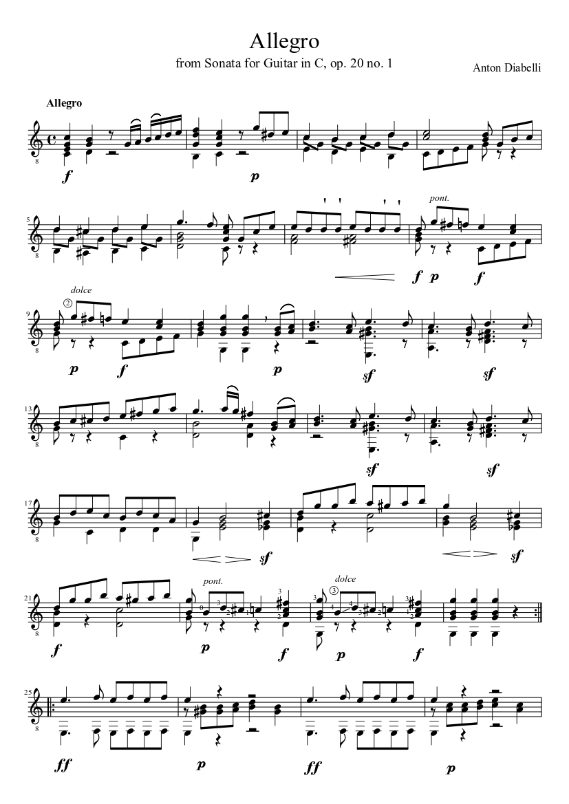 Allegretto in C major