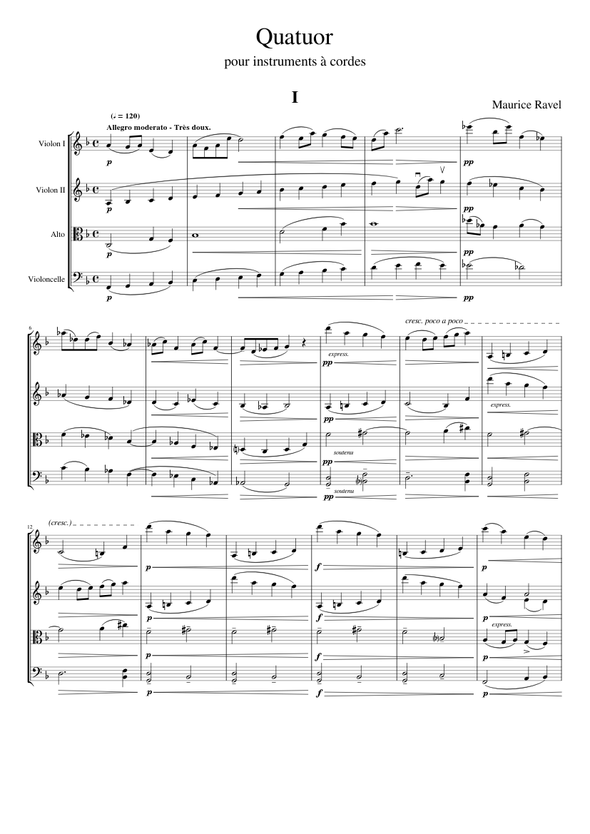 String Quartet in F major