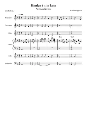 Free Himlen I Min Famn by Carola sheet music | Download PDF or print on  Musescore.com