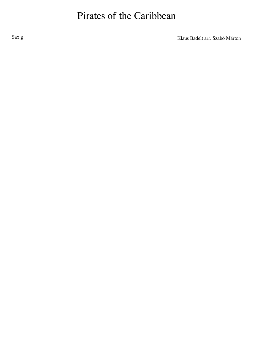 pirates of the caribbean - main theme