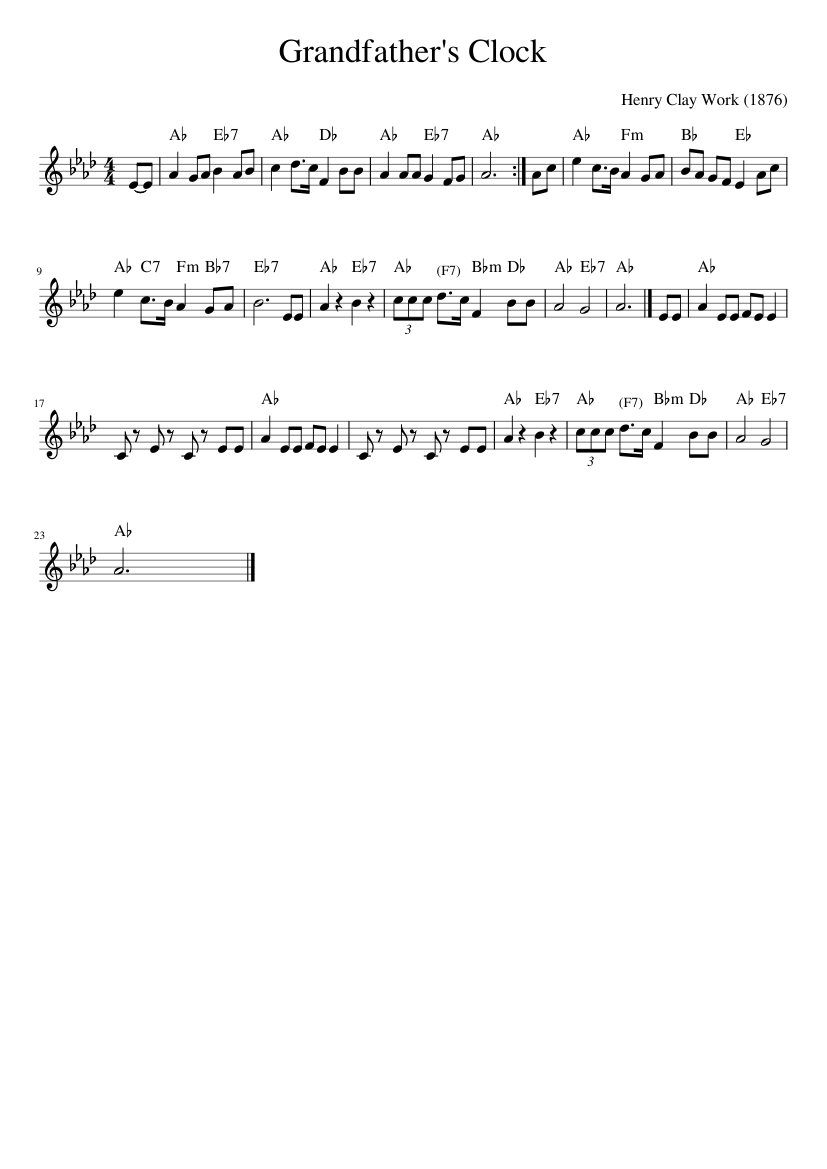 My Grandfather's Clock