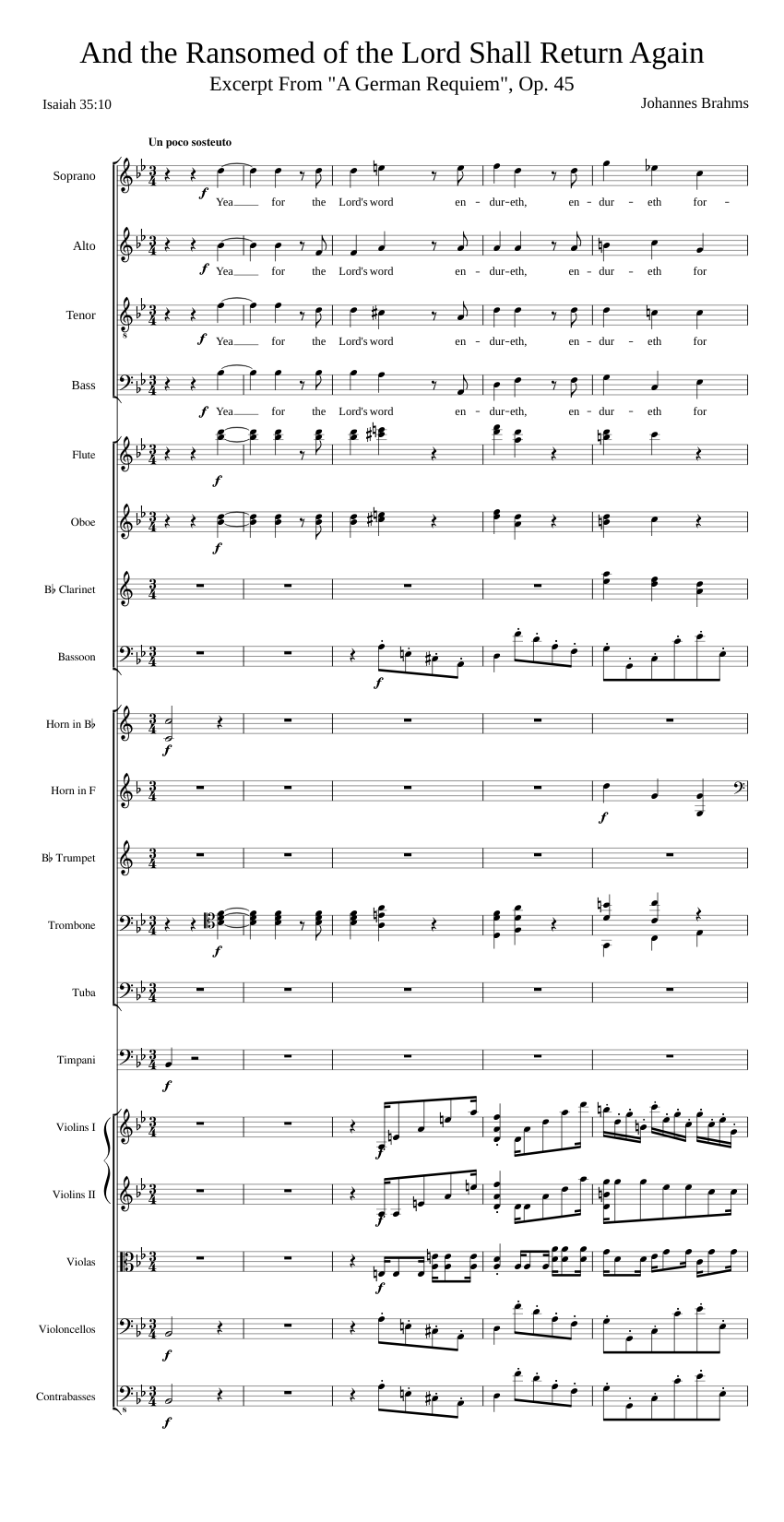 Ein deutsches Requiem Op.45