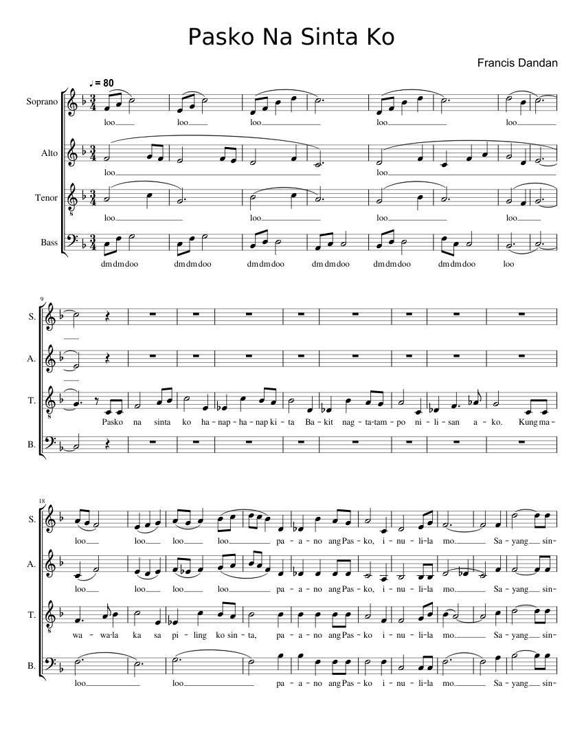 Pasko Na Sinta Ko - piano tutorial