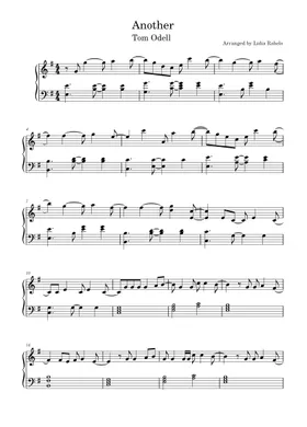 Tom Odell, Another Love Sheet music for Flute (Mixed Trio)