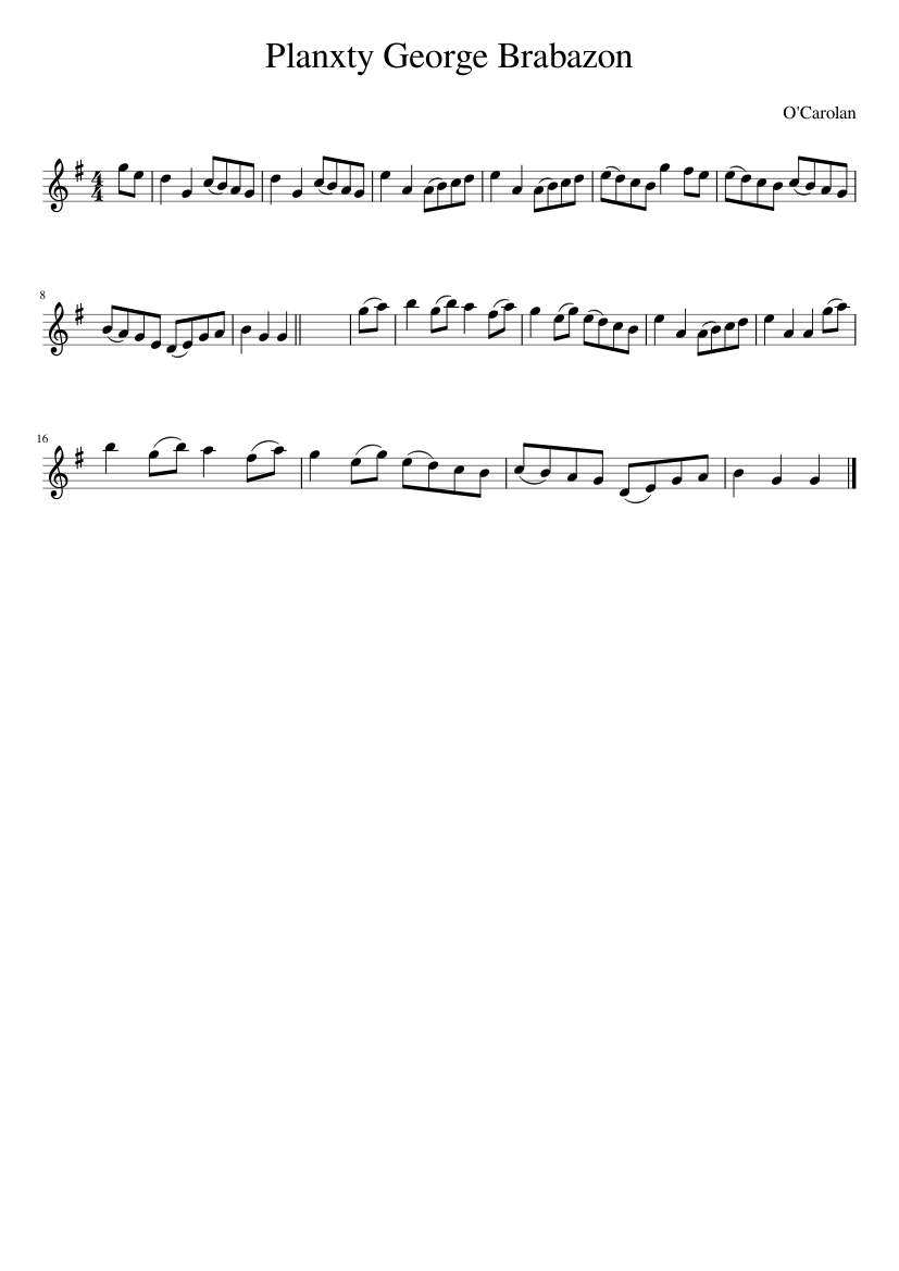 Planxty George Brabazon