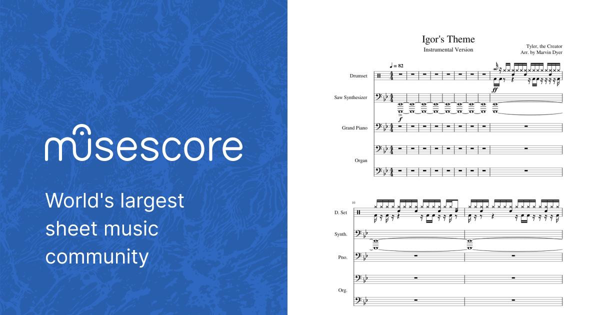 IGOR'S THEME [Piano tutorial with sheet music] 