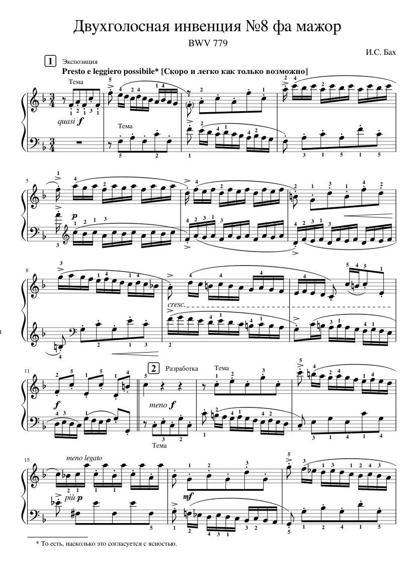 Invention in F major BWV 779